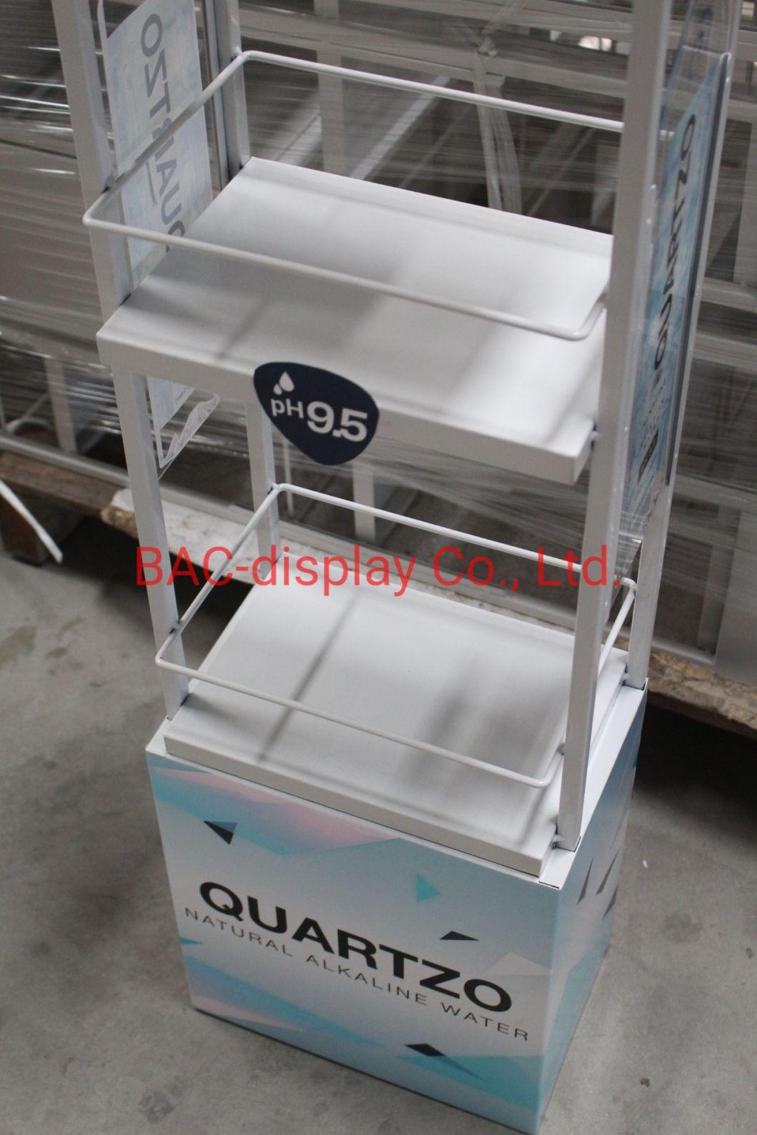 Metal Advertising Display Rack for Water Bottle