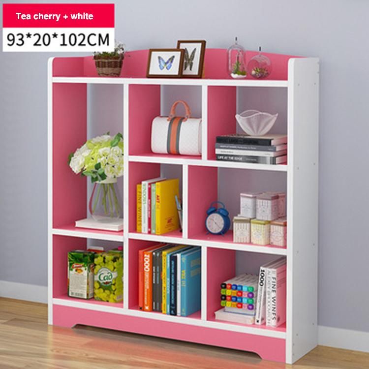 Simple and Modern Bookcase Multi-Compartment Storage Rack