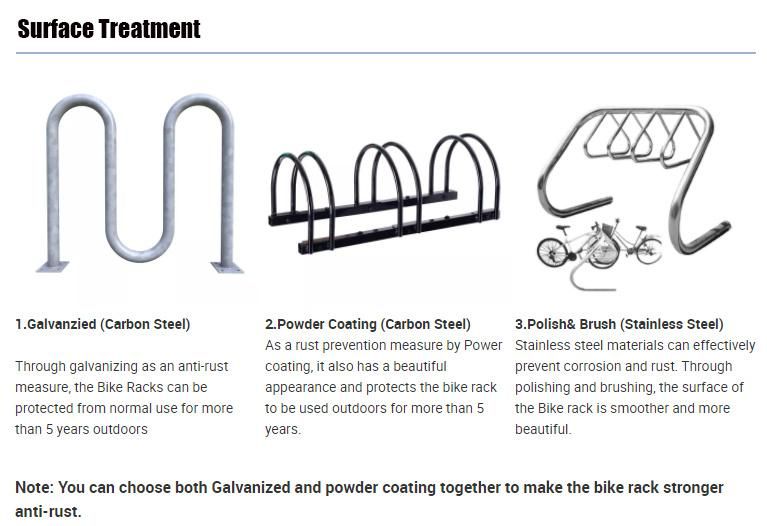 2021 Single Power-Coated Floor-Mounted Bicycle Parking Storage Racks