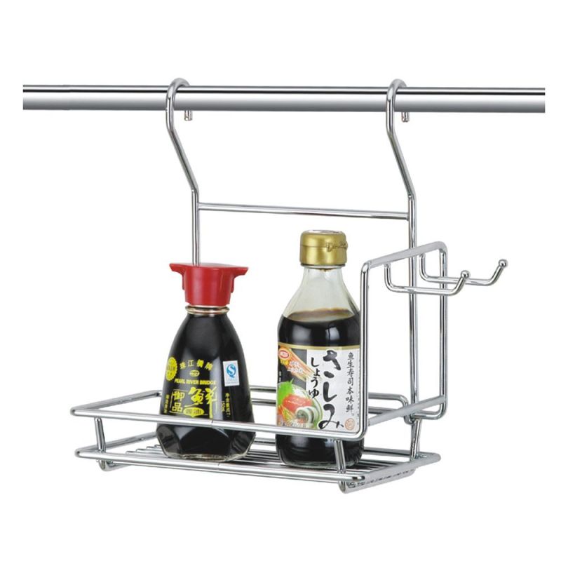 Stainless Steel Kitchen Sponge Dishcloth Rack Shelf Holder Dish Towel Hanging Drying Shelf Rag Storage Rack