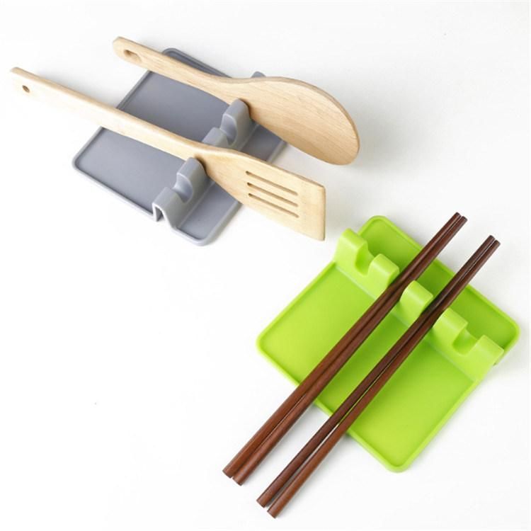 Multifunctional Kitchen Utensils Storage Rack Creative Silicone Spoon Rack Kitchen Tabletop Spoon Chopsticks Storage Rack