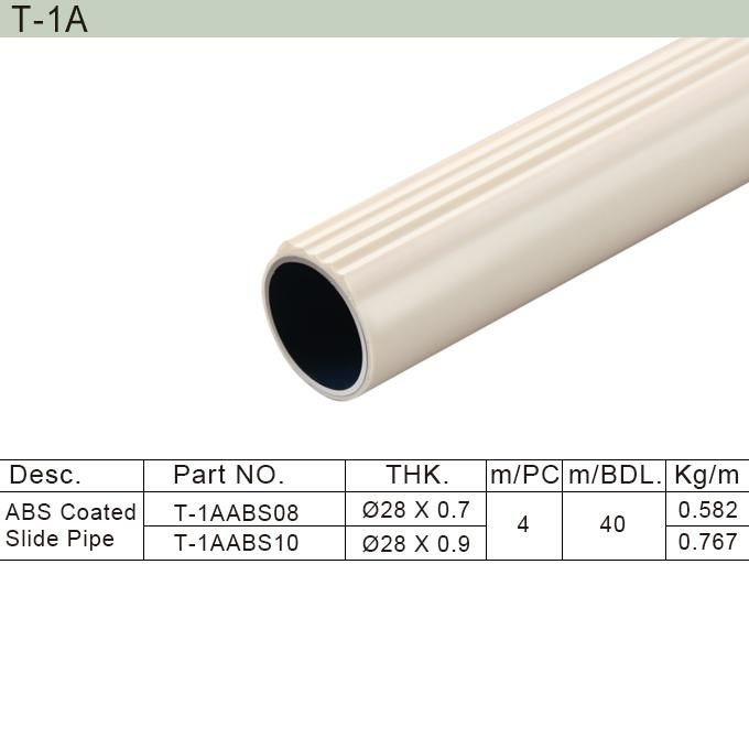 ABS Coated Pipe for Industria Producting Shelf/ ABS Pipe (T-1)