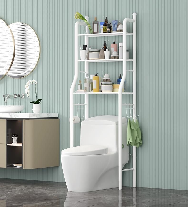 Toilet Shelf Above The Washing Machine Shelf Bathroom Toilet Toilet Storage Supplies Daquan Floor