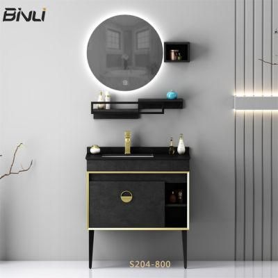 Home Decoration LED Furniture Smart Mirror Plywood Bathroom Vanity Wash Basin Sink Toilet Cabinet