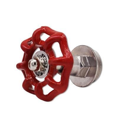 Black Malleable Iron Pipe Fittings Red Hand Wheel for Pipe Furniture Shelving and Lamp Hooks Rack