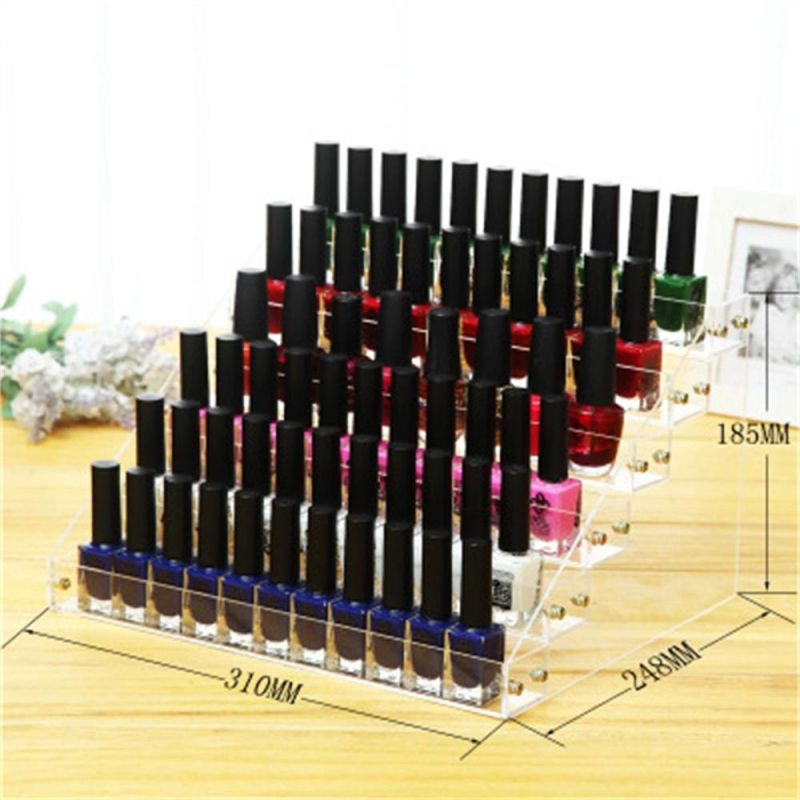 Organizers and Storage 5 Tier Nail Polish Shelf Essential Oils and Paint Bottle Stand Holder, Nail Polish Display Rack