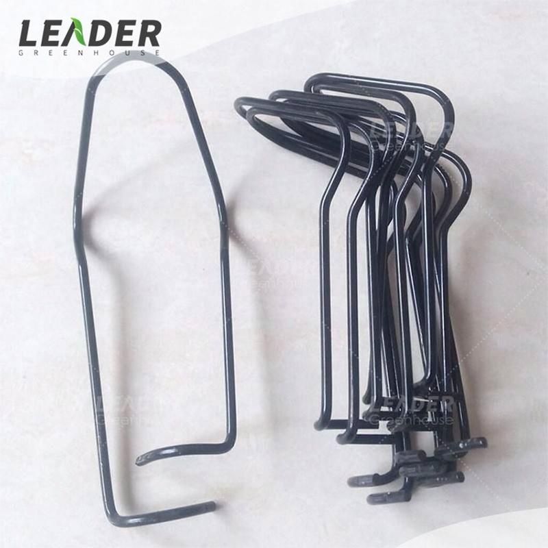 Garden Pipe Support Steel Wire Clip for 20/22/25/32mm Pipe Shelf Frame Connector Greenhouse Spring Wire Clip Fixing Clamp