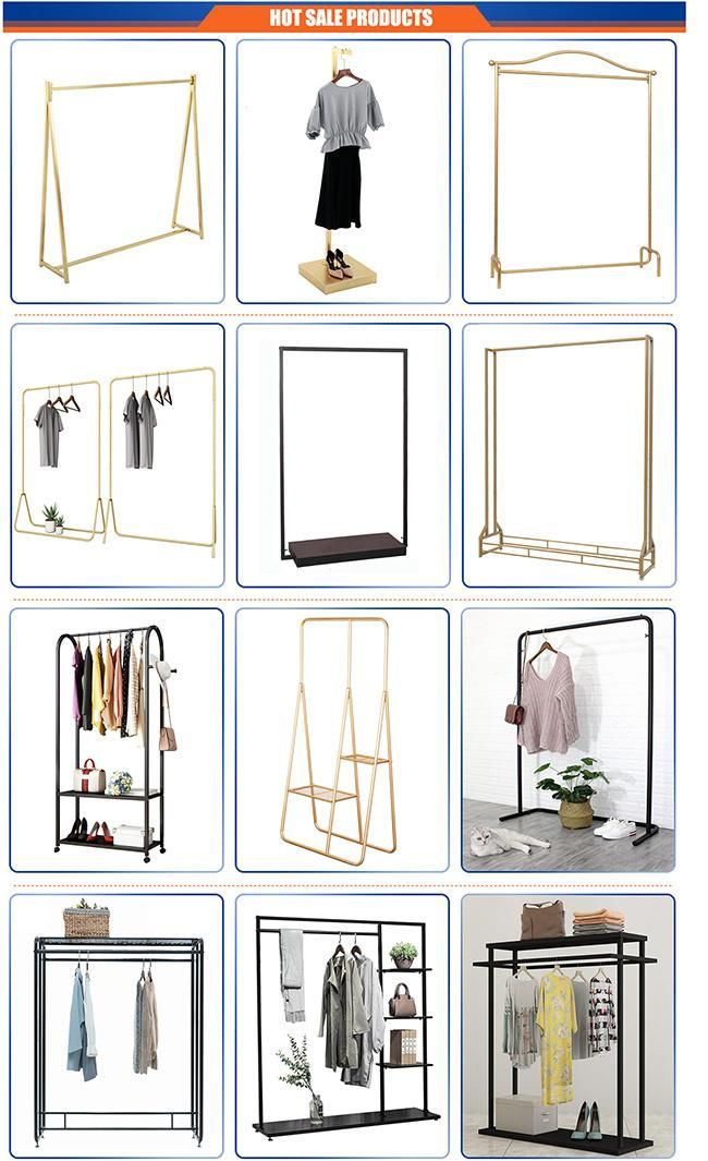 Customized Storage Shelf Stacking Racks Clothes Hanger Rack with Shoe Stand