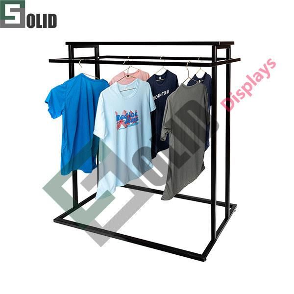 Clothes Display Stand Freestanding Metal Tube Frame Garment Display Rack