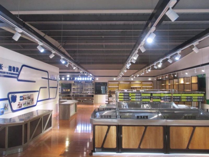 Four Floors Fashion Wood Supermarket Goods Shelves Rack