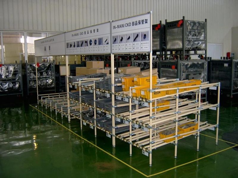 Industrial Supplier Lean Pipe Aluminum Pipe Flow Rack Storage Rack Custom Design Shelf