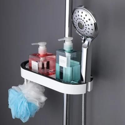 ABS White Soap Dish Tray Easy Installation Bathroom Rack