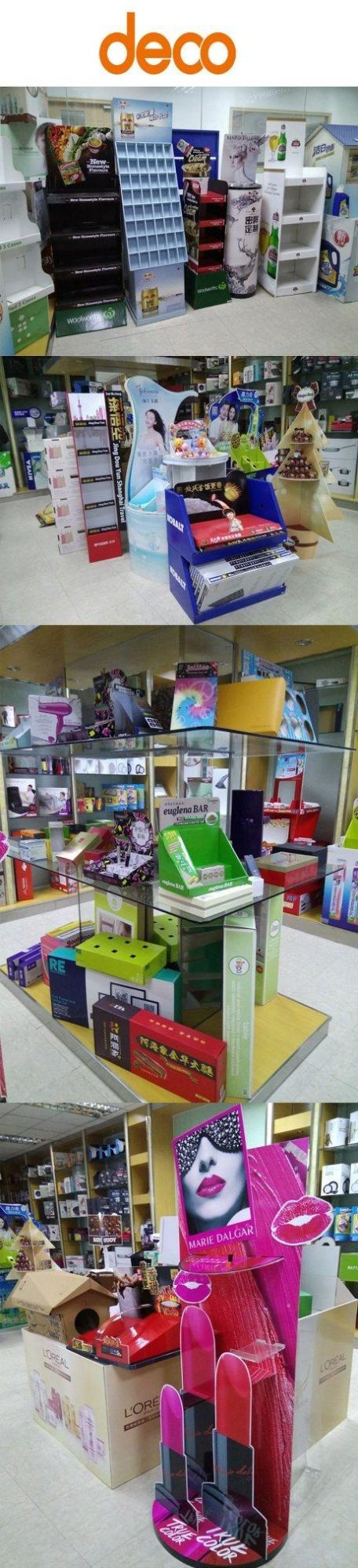 Cardboard Display Stand Electric Product Accessories Display Rack with Hooks