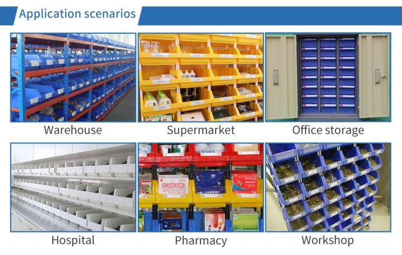 Warehouse Hardware Industry Plastic Storage Picking Bins for Pallet Rack