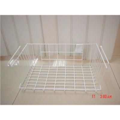 Household Metal Storage Basket Under Shelf Under Cabinet Wire Basket