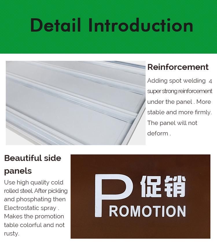 Supermarket Wooden Promotion Display Table Produce Rack