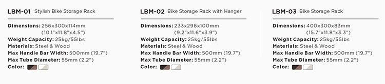 Lumi Legend Garage Stylish Wall Hanging Bicycle on-Wall Mount Bike Storage Rack