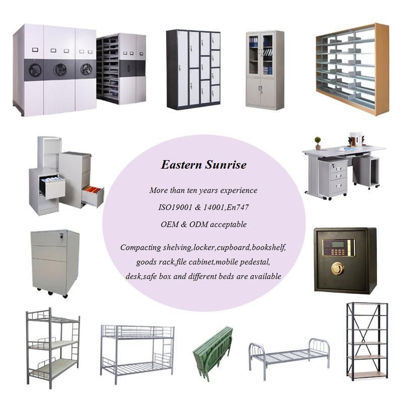 Compact Mobile Shelving for Storage Metal Steel Locker