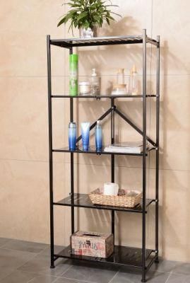 Folding Metal Shelf Kitchen Use Storage Rack