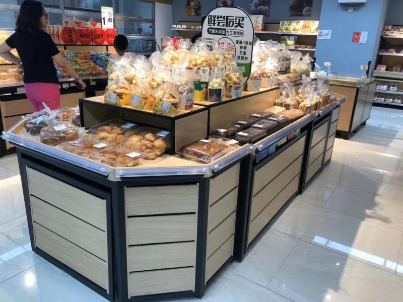 Bakery Display Cabinet Bakery Equipment Wall Bread Rack for Supermarket Shop Dtl Display