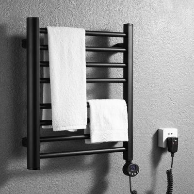 Kaiiy 190W Wall Mounted Bathroom Thermostat Metal Towel Rack Bathroom Accessories Electric Towel Rack