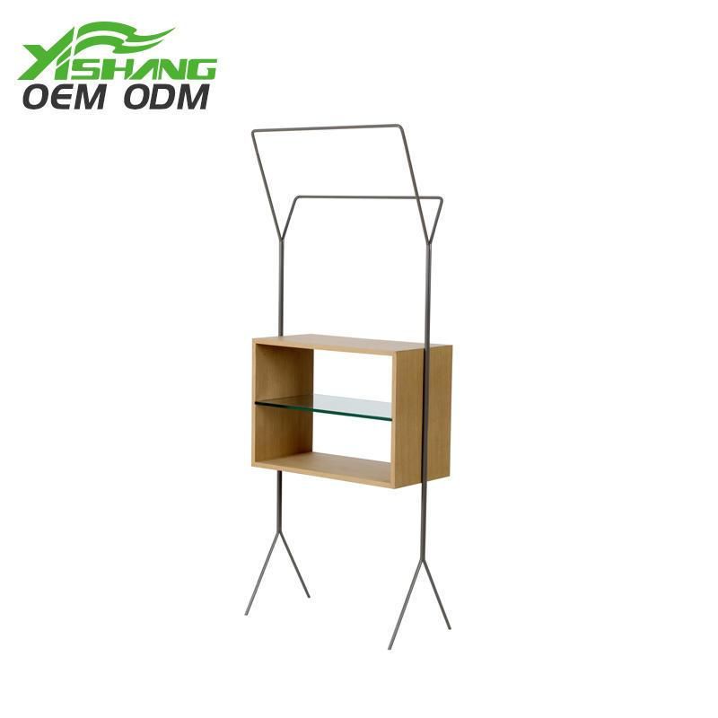 Garment Hanging Stand Clothes Standing Display Shelf Steel Rack