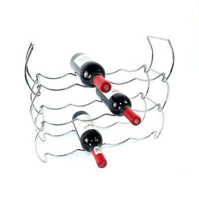 Kitchen Holder 12 Bottles Iron Metal Stackable Wine Rack