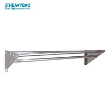 Heavybao Stainless Steel Wall Mounted Shelf Tube Type Storage Rack