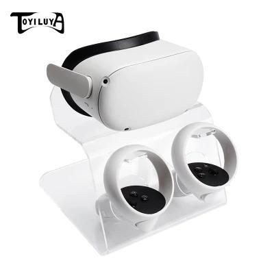Q01A Acrylic Vr Glasses Headset Rack Desktop Holder Display Stand for Oculus Quest 2 Accessories