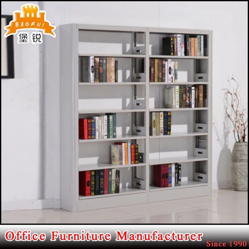 Double Side Library School Metal Book Rack