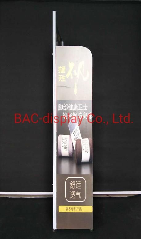 Metal Advertising Display Rack with The Clients′ Advertising Board Logo