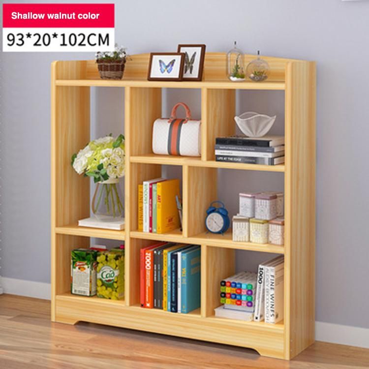 Simple and Modern Bookcase Multi-Compartment Storage Rack