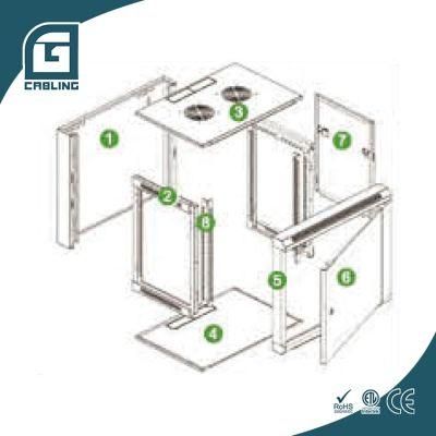 Gcabling Wall Mount Data Rack Can Be with Fans Shelf