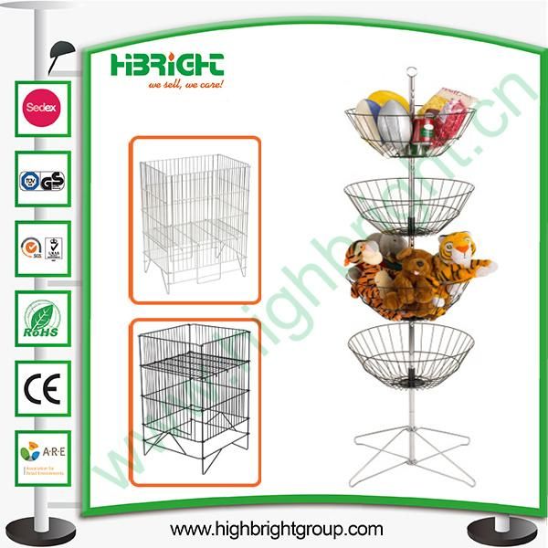 Metal Wire Spinner Display Rack for Hanging Items