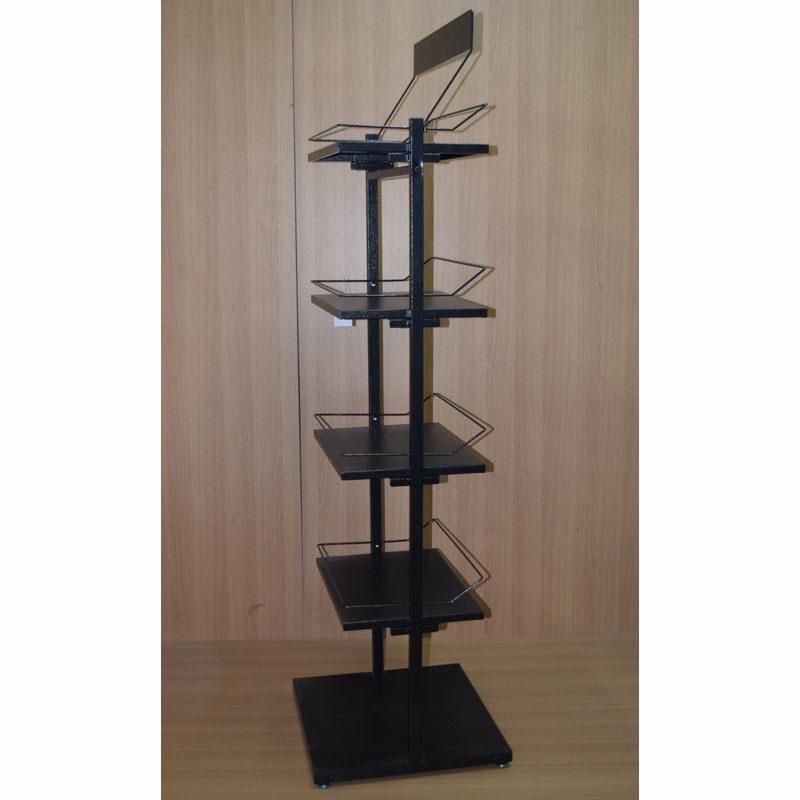 Floor Stand 5 Layers Shelf Metal Drinkware Display Rack (PHY3016)