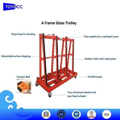 Frame Glass Trolley Glass Rack with for Glass Sheets Glass Storage Rack Glass Transportaion Rack Glass Racking Glass Solution