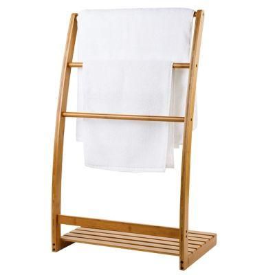 3 Tier Towel Ladder Wood Handmade Decorative Towel Blanket Quilt Shelf Rustic Rack