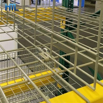 Snap in Warehouse Steel Shelf Pallet Rack Wire Dividers for Deck