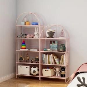 5-Layers Children Baby Steel Book Shelf Photos Display Toy Storage Steel Rack