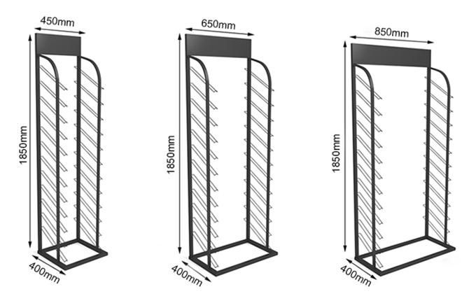 Practical Metal Ceramic Sample Showroom Floor Display, Granite Marble, Mosaic Stone Cabinet Boards, Tile Rack