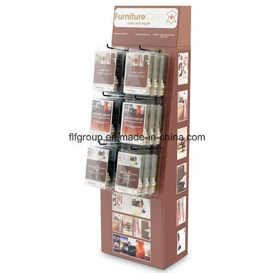 Cmyk Printing Corrugated Cardboard OEM Pop Paper Display Rack