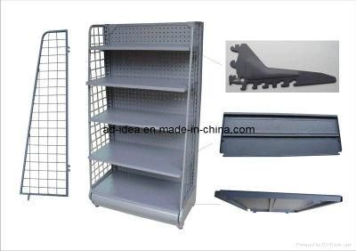 Portable Retail Display Units Metal Display Racks with Wire Shelving