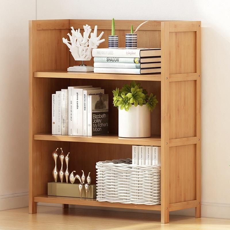 Foshan Factory MDF Bookcase Modern Portable Bookshelf with Drawer Living Room Small Furniture