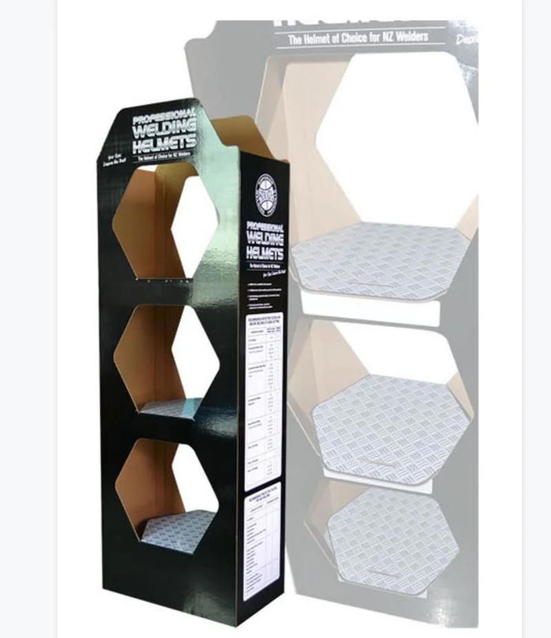 Cardboard Display Stand, Cardboard Floor Display Rack, Corrugated Cardboard Paper Display Stand