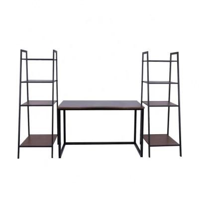 New Design Simple 4-Tier Ladder Wall Bookshelf Steel Rack for Storage