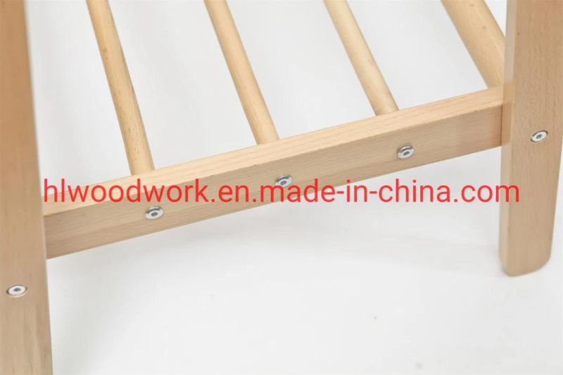 Beech Wood Stand Coat Rack Stand Hanger Foyer Furniture Fence Style Bed Room Coat Rack