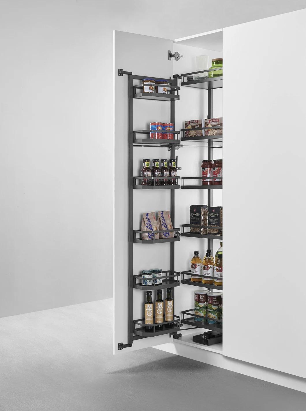 Home Depot Pantry Pull out Shelves 6 Tier Kitchen Rack