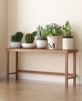 Flower Shelf Balcony Anticorrosive Solid Wood Decoration Floor Type Indoor Multi-Layer Fleshy Green Radish Living Room Storage Flower Pot Rack