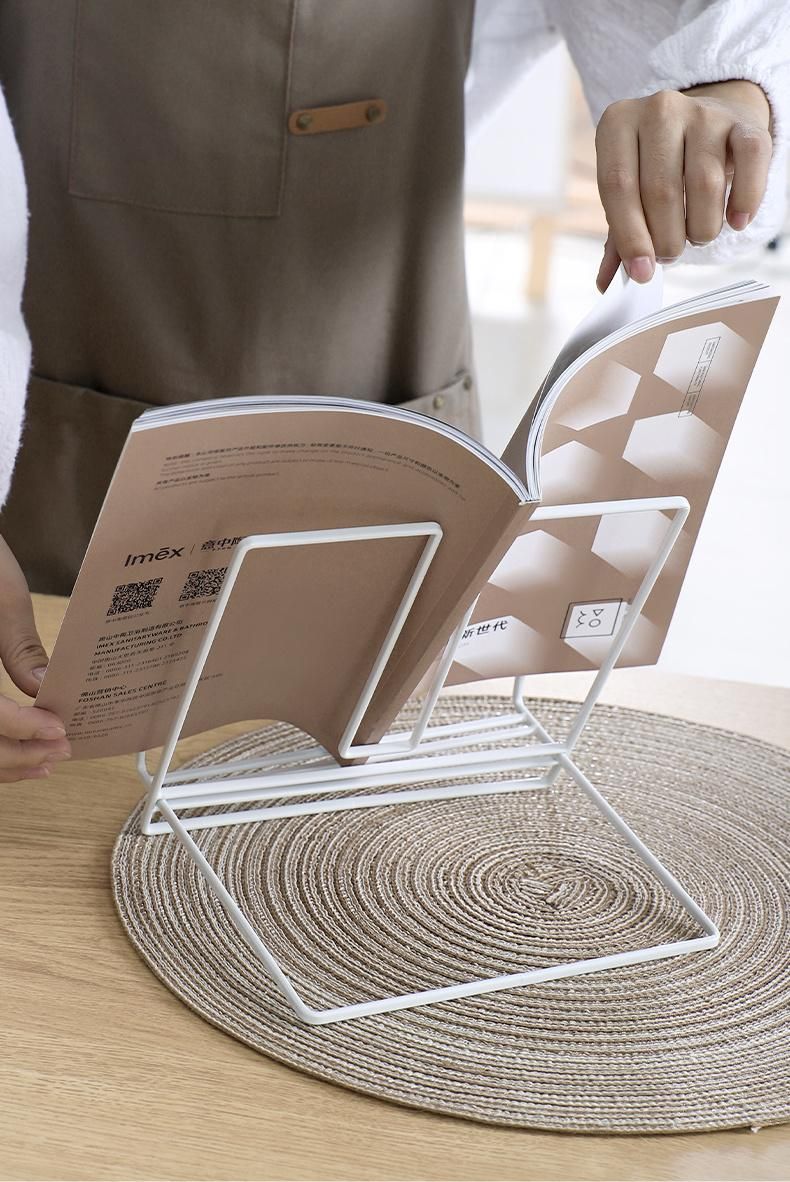 Folding Metal Table Adjustable Book iPad Menu Display Stand Rack