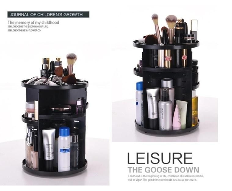 360 Rotating Makeup Organizer Acrylic Display Stand